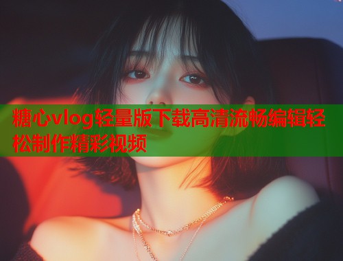 糖心vlog轻量版下载高清流畅编辑轻松制作精彩视频