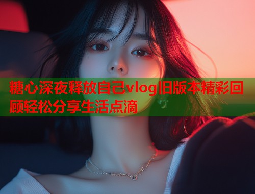 糖心深夜释放自己vlog旧版本精彩回顾轻松分享生活点滴