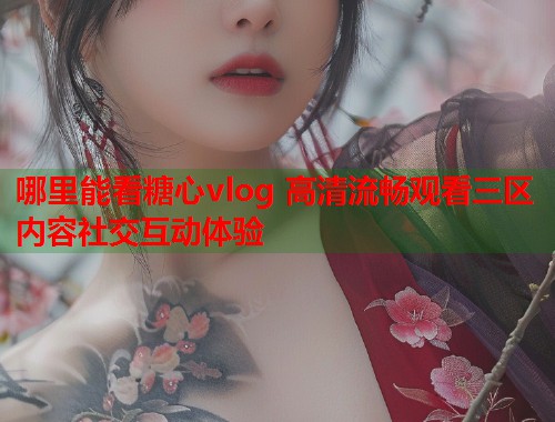 哪里能看糖心vlog 高清流畅观看三区内容社交互动体验  第1张